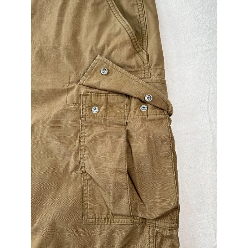 Levi Strauss & Co Mens Size 40 W Dark‎ Khaki Cargo Short Surplus Utility Cotton